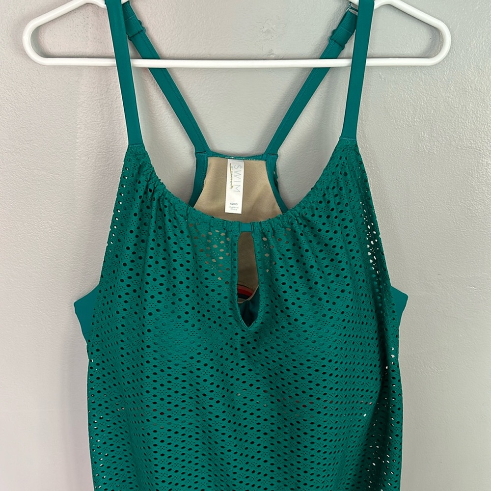 EUC Cacique by Lane Bryant Swim Top. 42DD / 3XL / 22-24